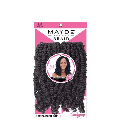 CurlyPop is our line tailored to creating a short and chic look. . Mayde beauty braid